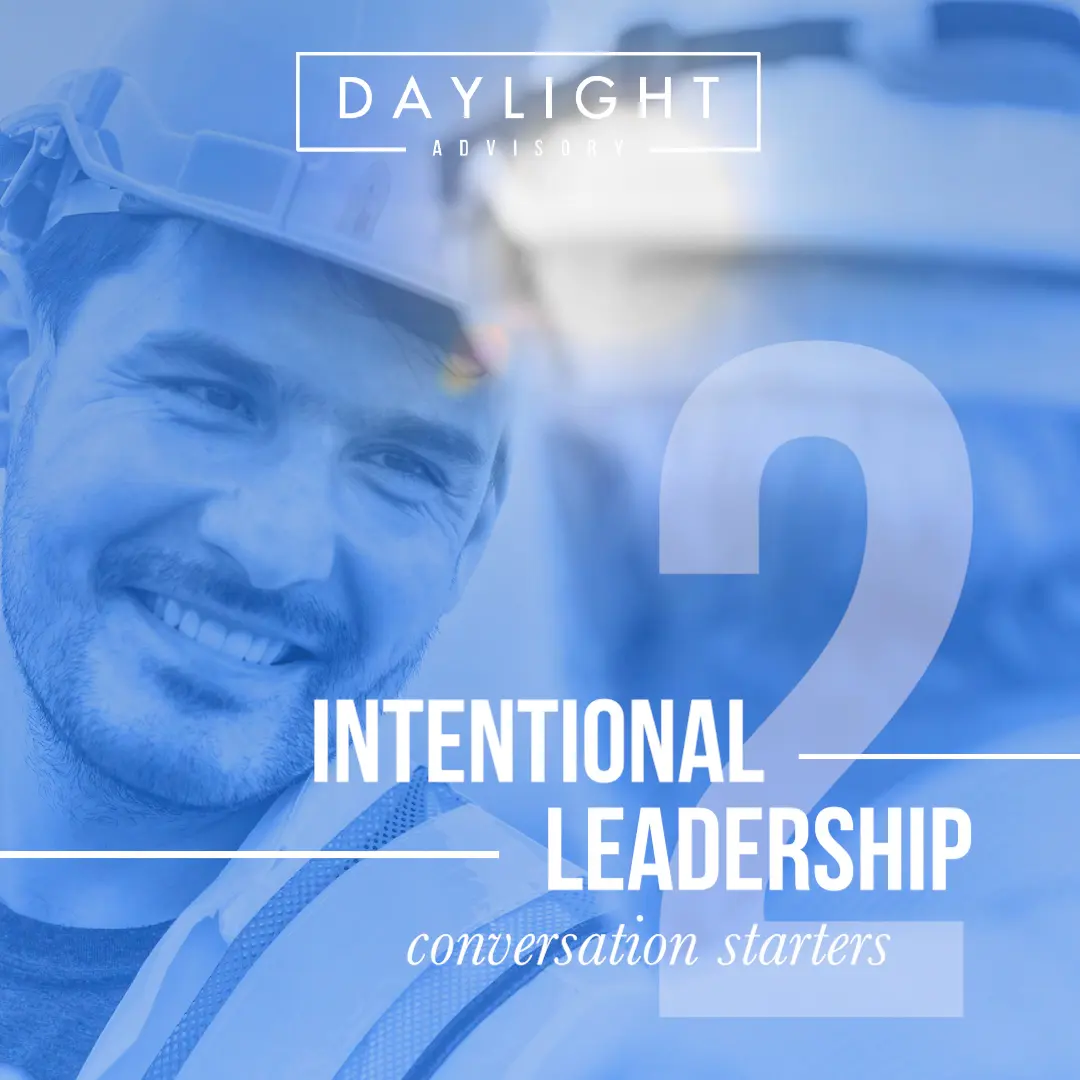Helping others - Intentional Leadership conversations